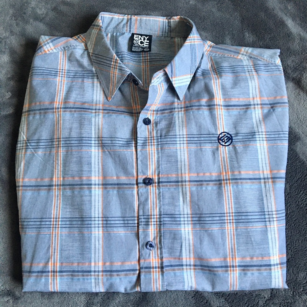 Enyce Men’s plaid button-down top